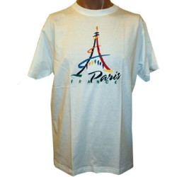 Eiffel Tower Paint T-Shirt - front - Paris souvenir