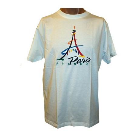 Eiffel Tower Paint T-Shirt - front - Paris souvenir