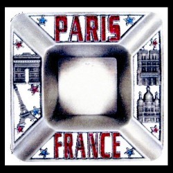 Paris color ashtray - red