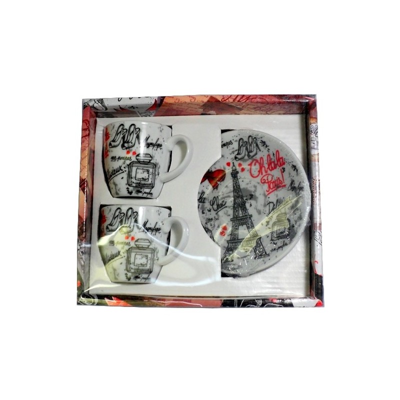 Set à café "Oh là là Paris" Souvenirs de Paris Souvenirs&Co