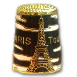 Colored thimble Eiffel Tower - black