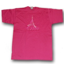 Eiffel Tower Paint T-Shirt - detail - Paris souvenir