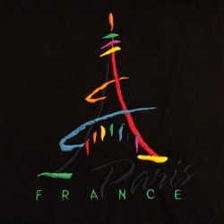 Eiffel Tower Paint T-Shirt - back - Paris souvenir