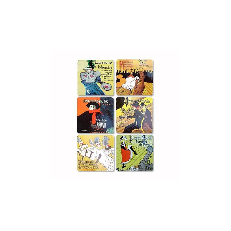 Dessous de Verre Affiches Toulouse-Lautrec Dessous de Verre Affiches Toulouse-Lautrec