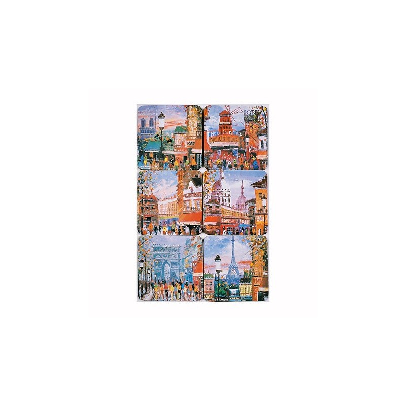 Paris Oil Painting Coasters Paris Oil Painting Coasters