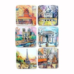 Dessous de Verre Paris Aquarelle