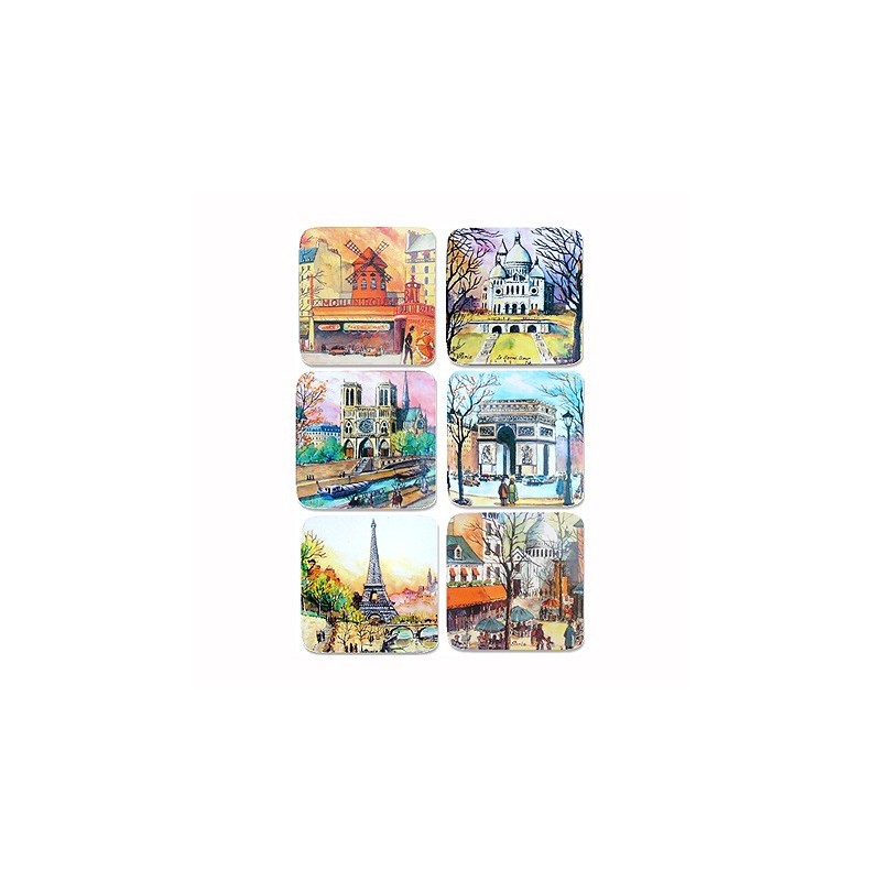 Paris Watercolor Coasters