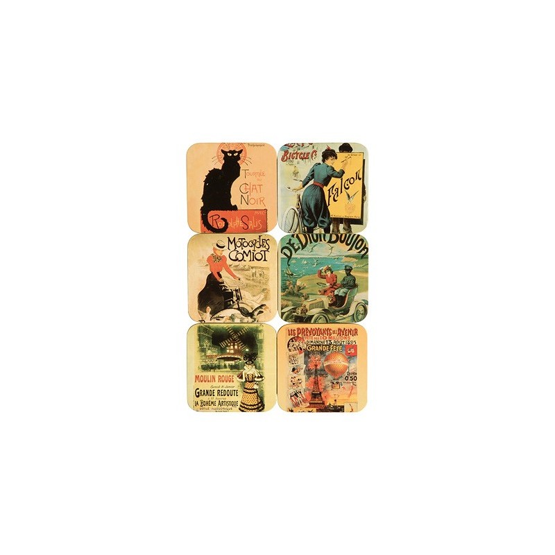 Vintage Poster Coasters Vintage Poster Coasters