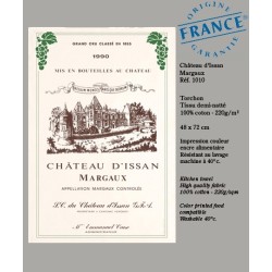 Tea towel Chateau d'Issan - Bordeaux vineyard -  details