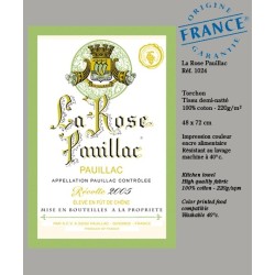 Tea towel La Rose Pauillac - Bordeaux vineyard