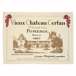 Torchon Pomerol Vieux Château Certan - Vignoble de Bordeaux