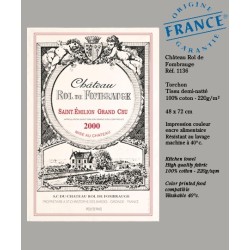 Rol de Fombrauge tea towel - Bordeaux vineyard