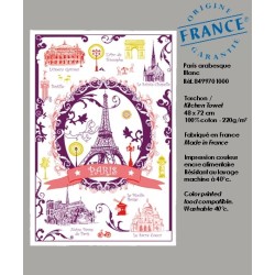 Paris Arabesque tea towel