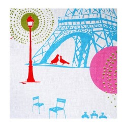 Paris Circle Tea Towel - zoom