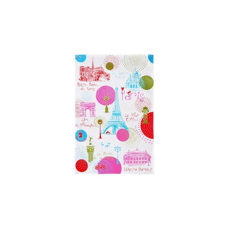 Paris Circle Tea Towel