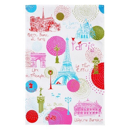 Paris Circle Tea Towel Paris Circle Tea Towel