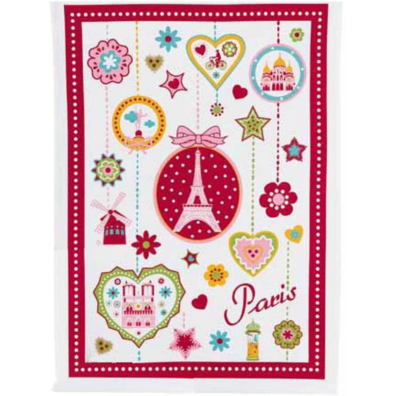 Paris Medallion tea towel