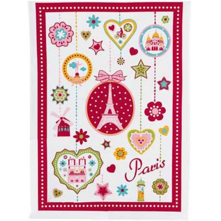 Paris Medallion tea towel