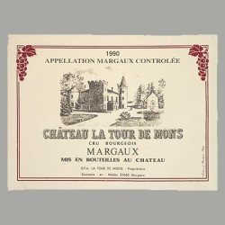 Placemats "Bordeaux Wines" - chateau la tour de mons