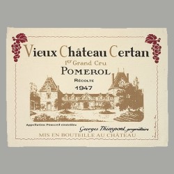 Placemats "Bordeaux Wines" - vieux chateau certan