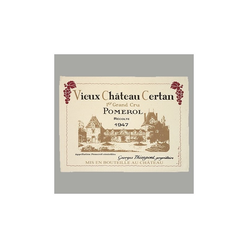 Placemats "Bordeaux Wines" - vieux chateau certan