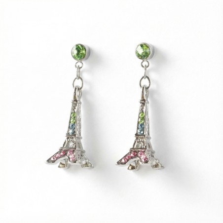 Boucle d'Oreilles Tour Eiffel Paradis