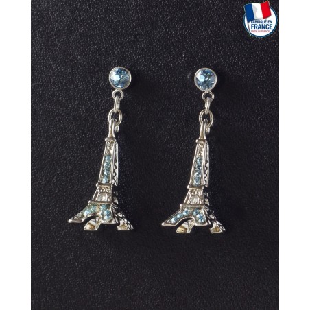 Blue Sapphire Eiffel Tower Earrings Blue Sapphire Eiffel Tower Earrings