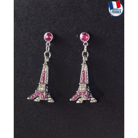 Pink Eiffel Tower Earrings
