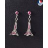Pink Eiffel Tower Earrings