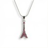 Collier Tour Eiffel Rose