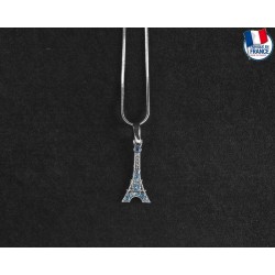 Sapphire Eiffel Tower necklace