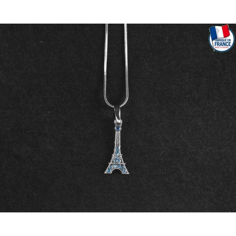 Collier Tour Eiffel Saphir