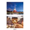 Set de table Paris Tour Eiffel bleu/blanc/rouge et arc de triomphe