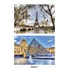 Placemat Paris Eiffel Tower and Louvre