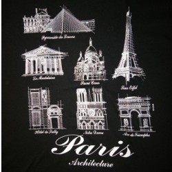 Paris Architecture T-Shirt - back - Paris souvenir