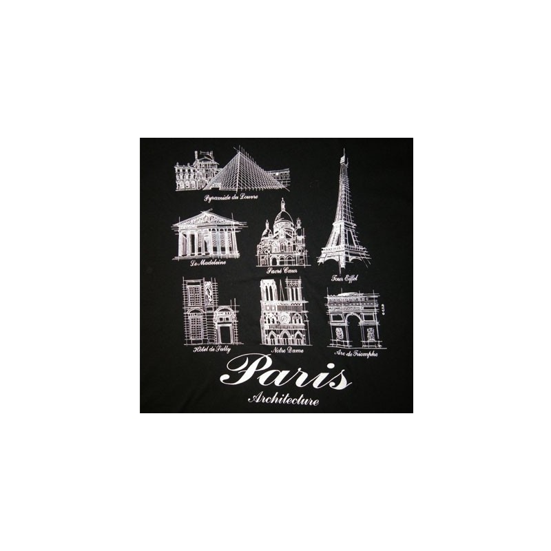 Paris Architecture T-Shirt - back - Paris souvenir
