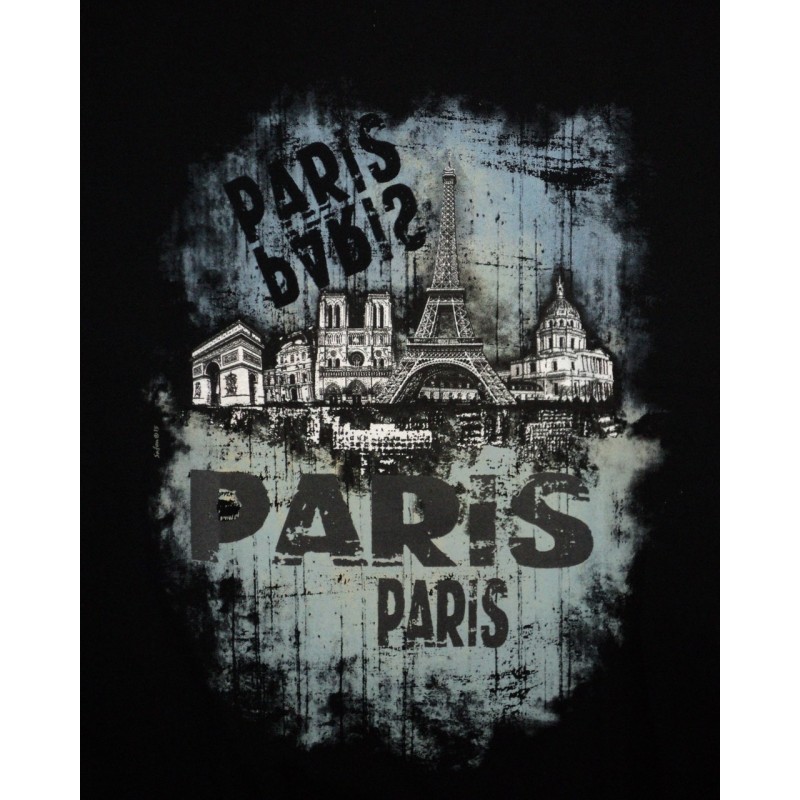 Blue Paris Skyline T-Shirt