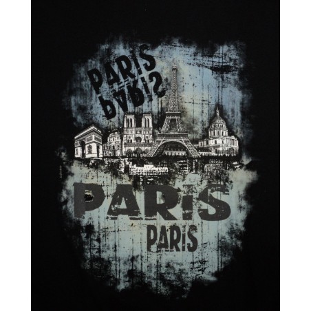 Blue Paris Skyline T-Shirt