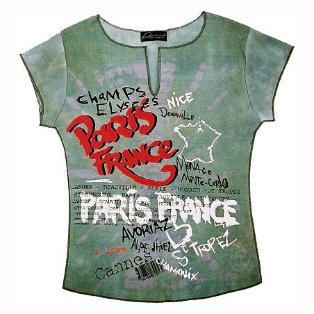 T-shirt Villes de France kaki