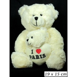 Paris Mummy and Baby Bear plush toy