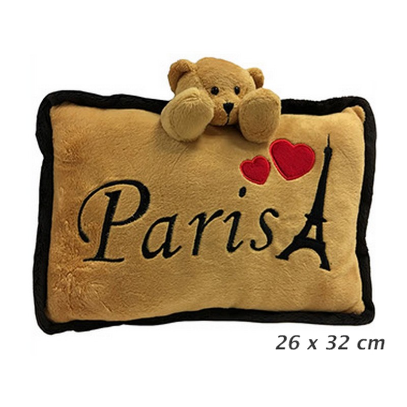 Plush Pillow Paris