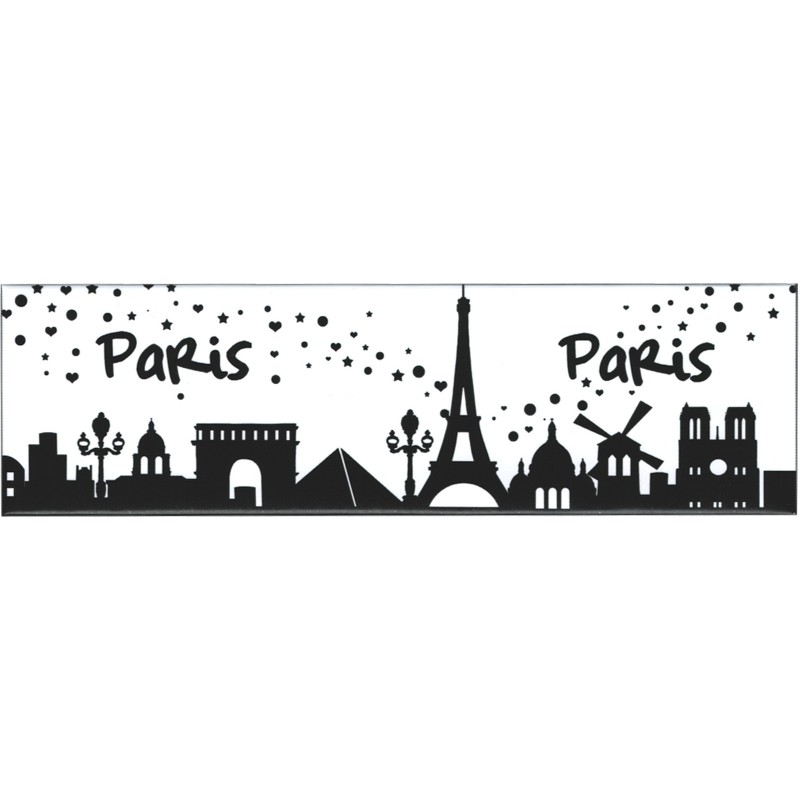 Magnet Paris Skyline B/W