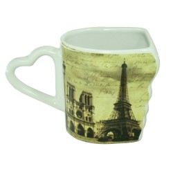 "Old Paris" duo mugs - left