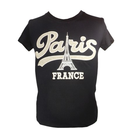 T-shirt Paris Vintage coupe Femme T-shirt Paris Vintage coupe Femme