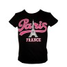 T-shirt Paris Vintage coupe Femme