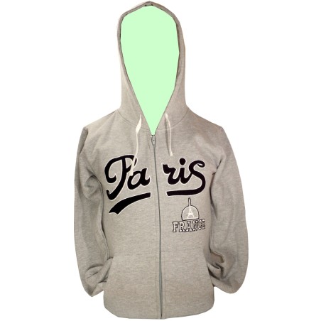 Sweat-shirt zippée Paris Vintage Sweat-shirt zippée Paris Vintage