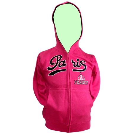 Sweat-shirt enfant zippée Paris Vintage Sweat-shirt enfant zippée Paris Vintage
