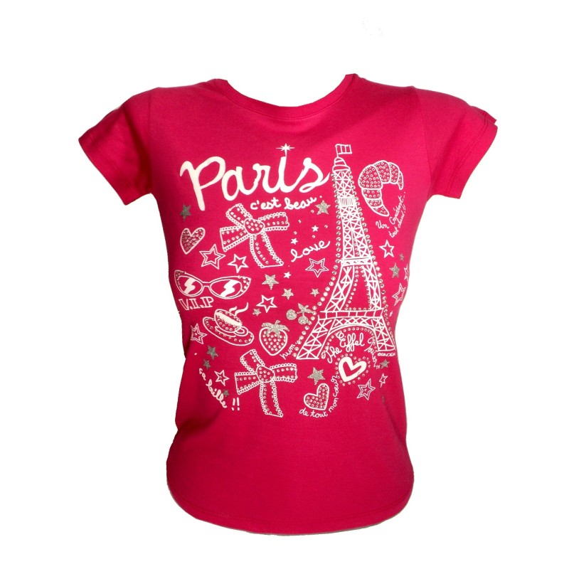 Girls' Paris Croissant T-Shirt