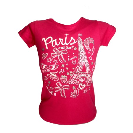Girls' Paris Croissant T-Shirt