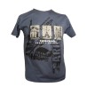 T-shirt 3 Monuments enfant bleu